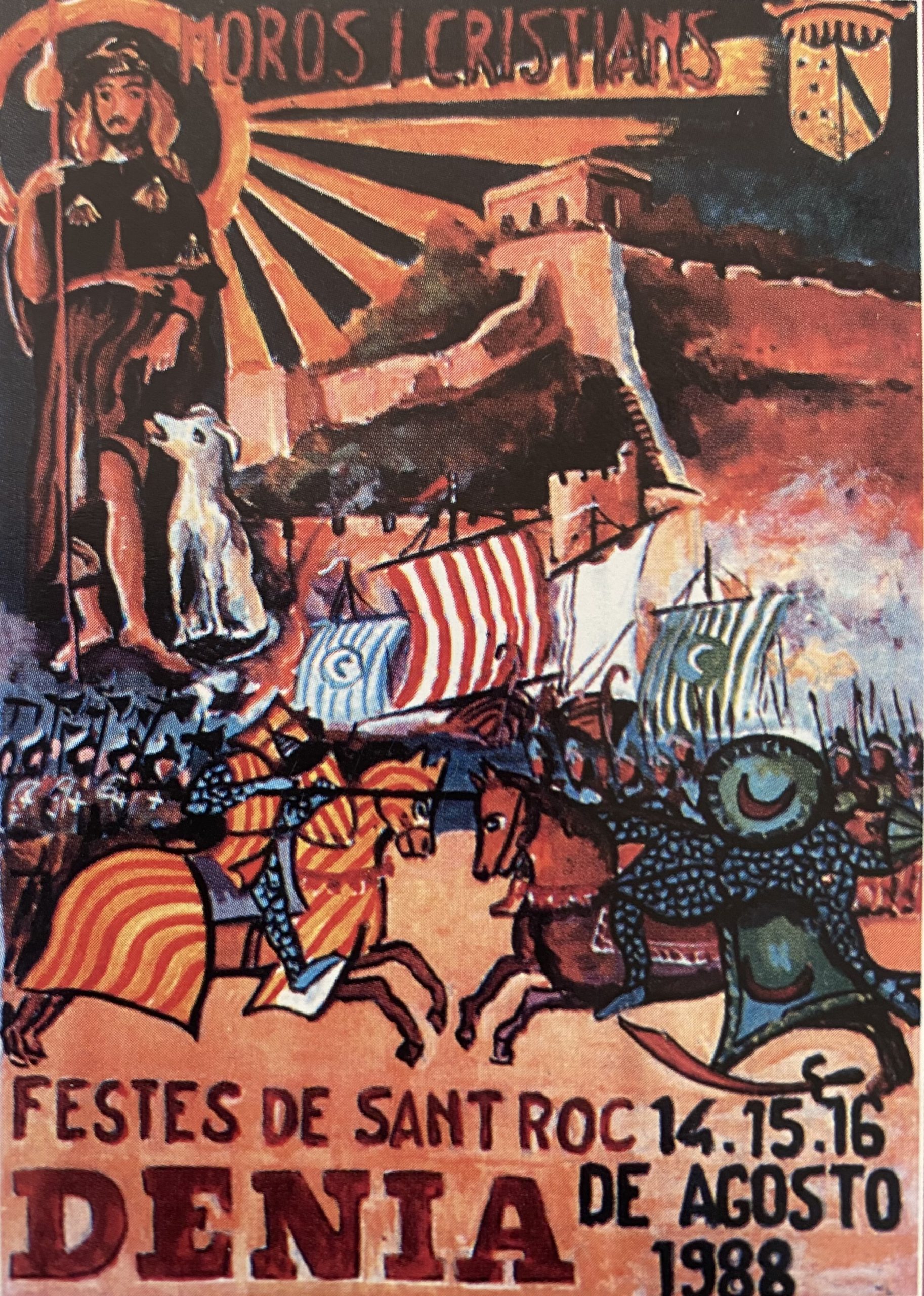 Fiestas de Moros y Cristianos en honor de San Roque 1988 Dénia